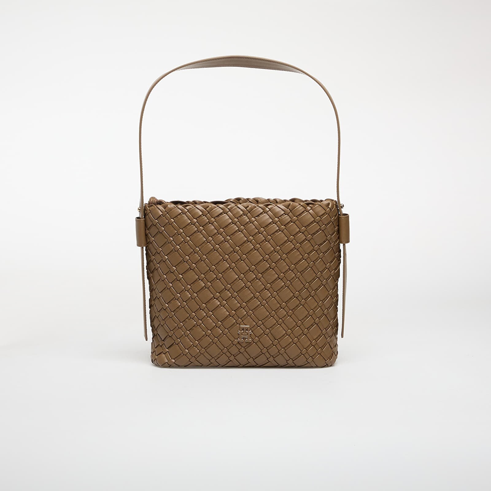 Kabelka Tommy Hilfiger Th Braided Shoulder Bag Taupe Universal