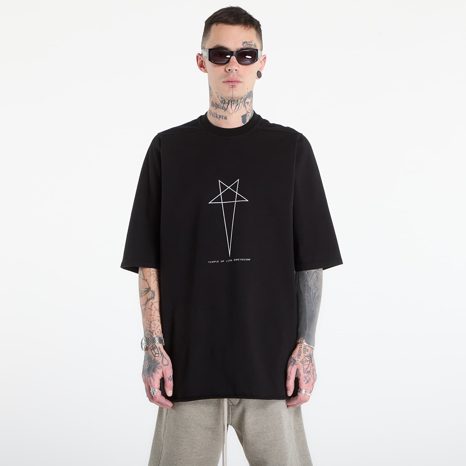 Tričko Rick Owens DRKSHDW Jumbo Ss T-Shirt Black/ Milk S