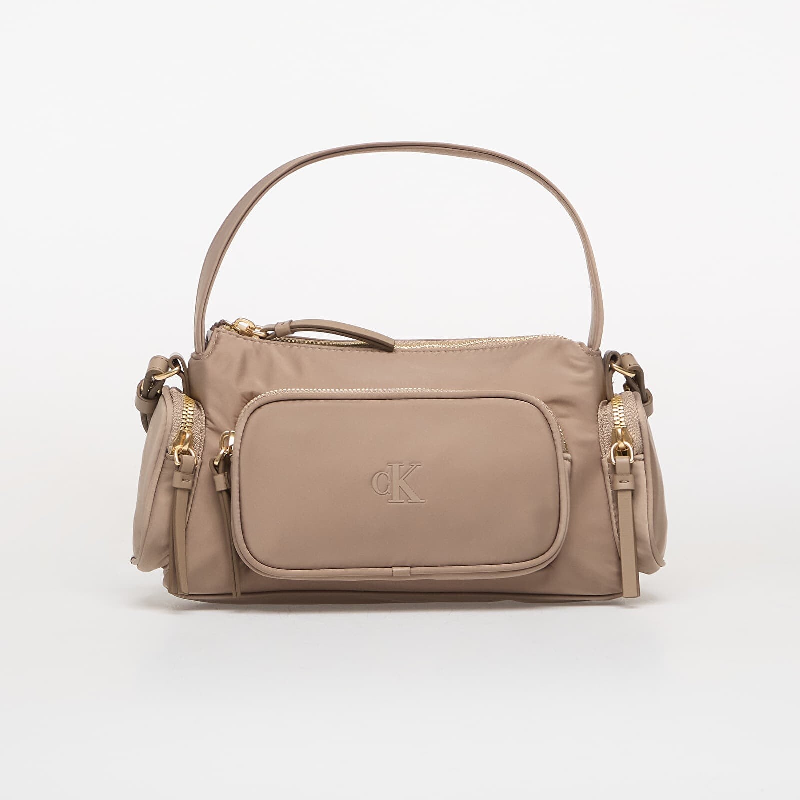 Kabelka Calvin Klein Pocket Nylon Bag W/ Strap Beige Universal
