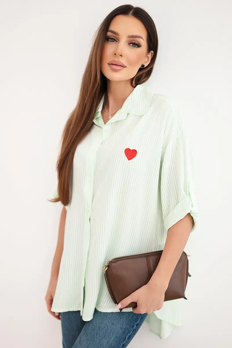 Dámska viskózová blúzka s čipkovými rukávmi