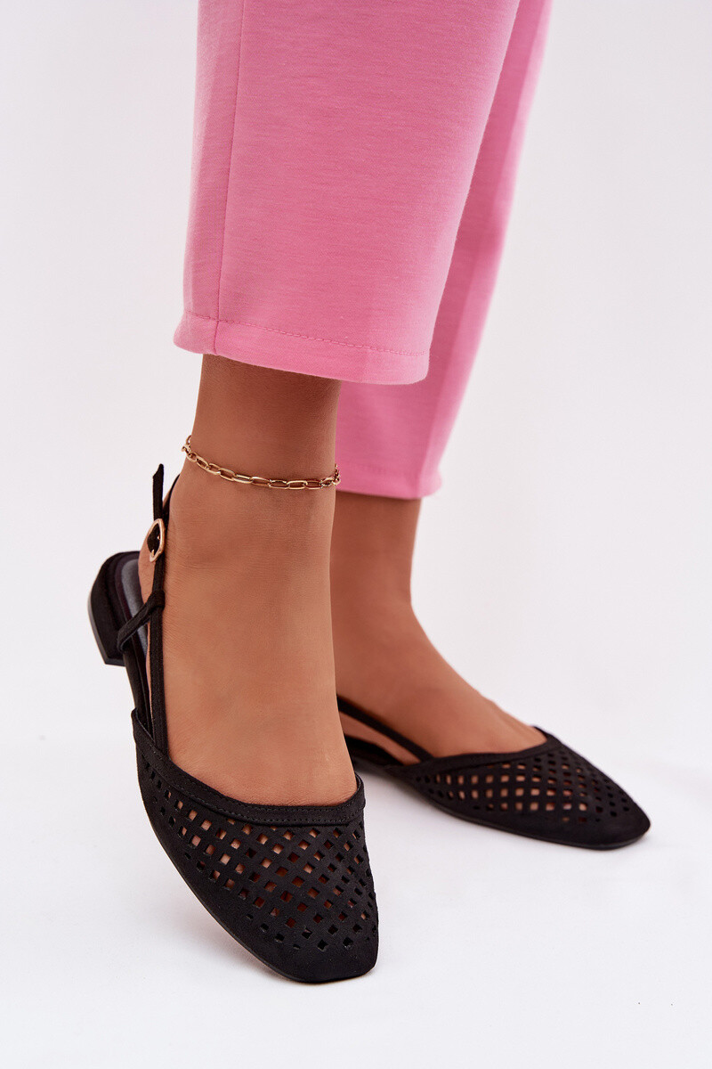 Dámske balerínky z eko semišu