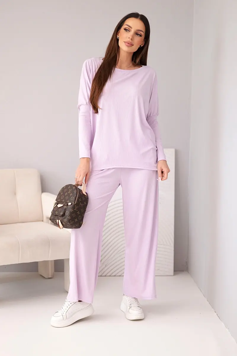 Kesi Włoski dámsky viskózový set svetlofialový