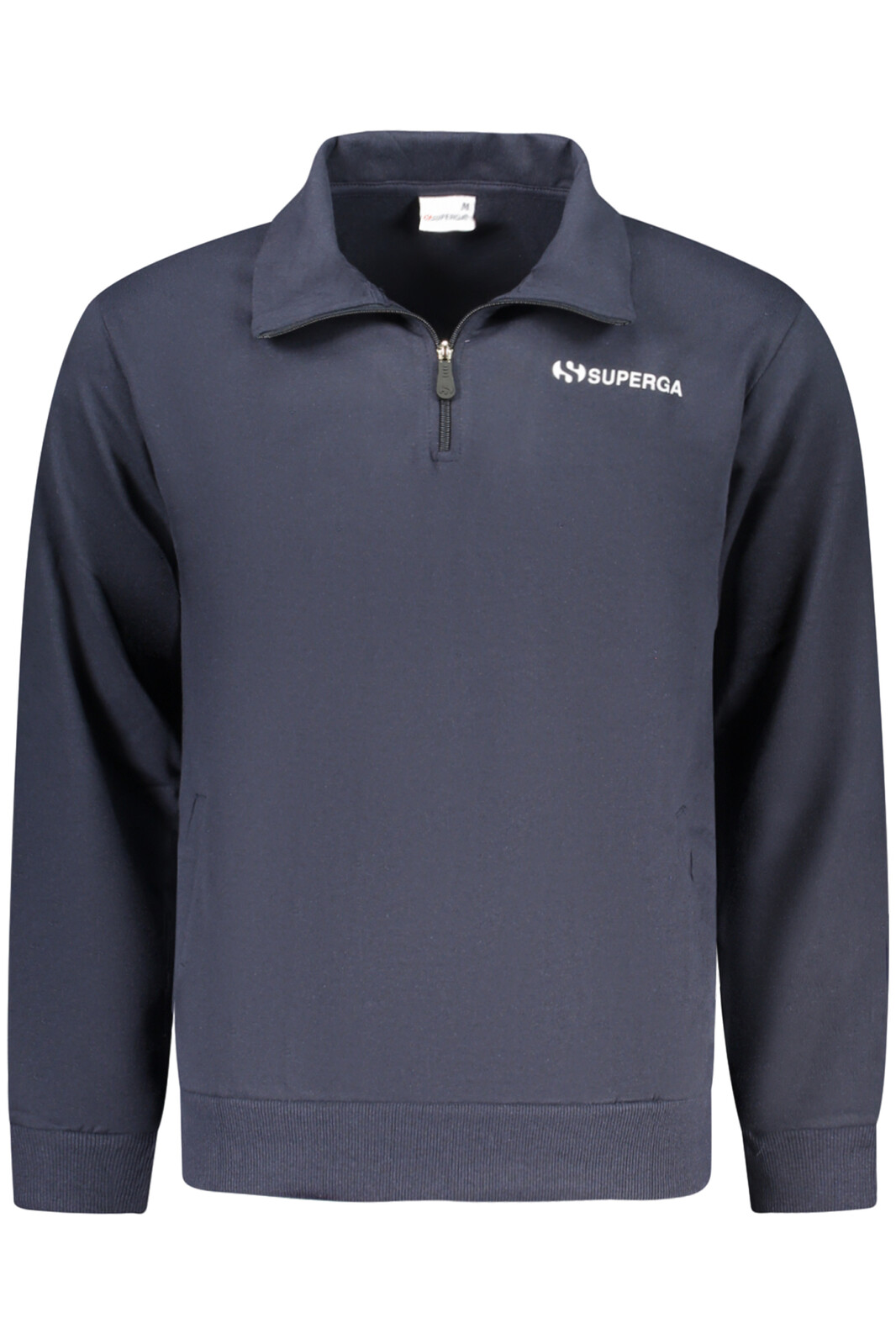 Pánska modrá mikina na zips SUPERGA