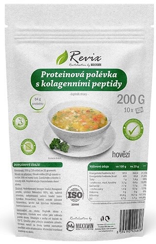 Revix proteínová polievka s kolagénnymi peptidmi 180 g výpredaj