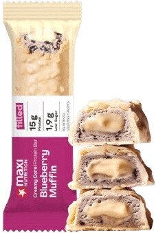 Maxi nutrition creamy core protein bar 45 g - čučoriedkový muffin