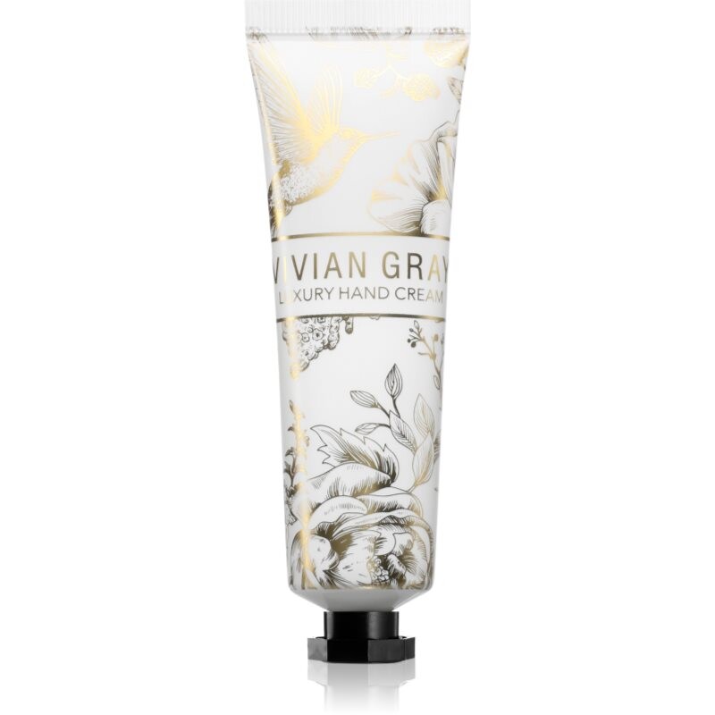 Vivian Gray Velvet Romance ošetrujúci krém na ruky vône Lemon & Green Tea 30 ml