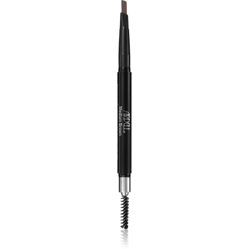 Ardell Brows mechanická ceruzka na obočie s kefkou 2 v 1 odtieň Medium Brown 0.2 g