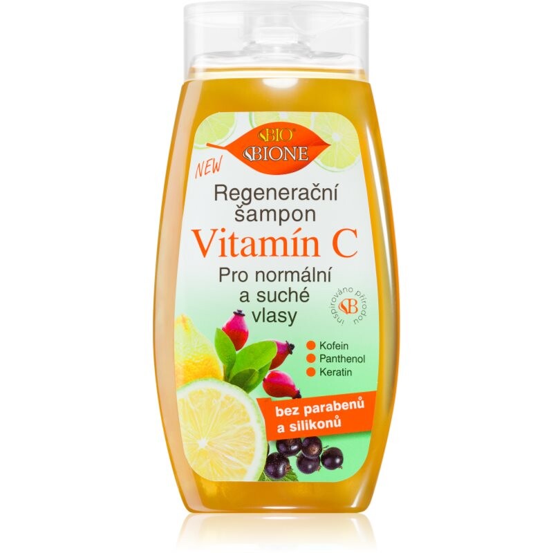 Bione Cosmetics Vitamín C regeneračný šampón pre normálne až suché vlasy 260 ml