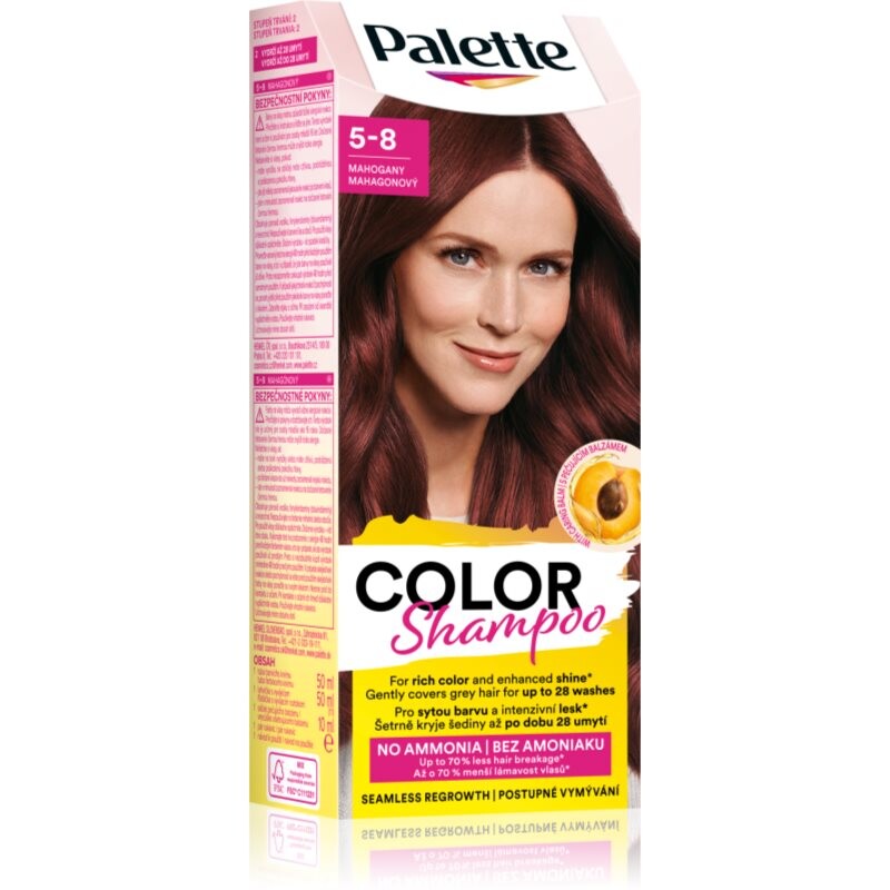 Schwarzkopf Palette Color Shampoo tónovací šampón odtieň 5-8 Mahogany 50 ml