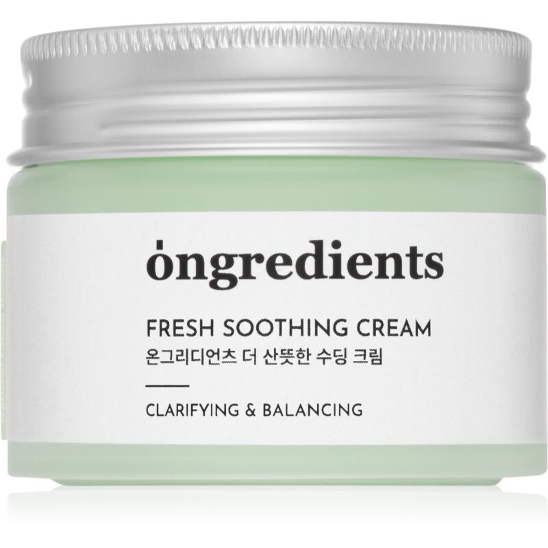 Ongredients Fresh Soothing Cream ľahký hydratačný gélový krém 50 ml