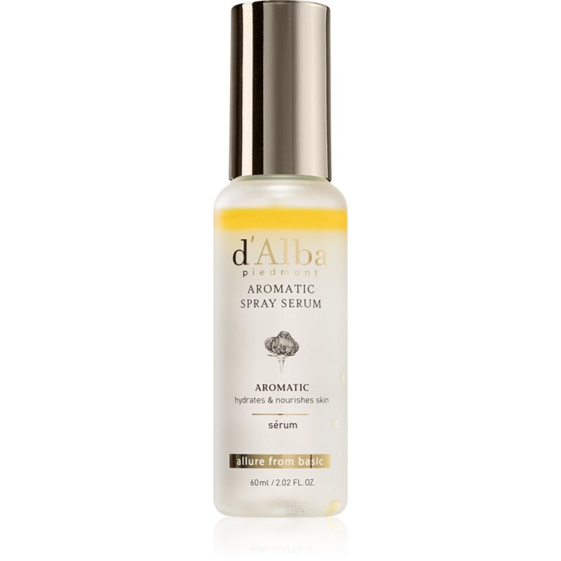 d'Alba White Truffle First Aromatic Spray Serum intenzívne hydratačné sérum na tvár v spreji 60 ml