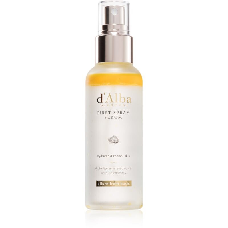 d'Alba White Truffle First Spray Serum rozjasňujúce pleťové sérum v spreji 100 ml