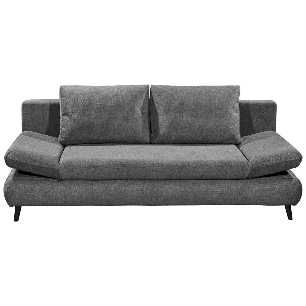 MID.YOU ROZKLADACIA POHOVKA, textil, kompozitné drevo, antracitová