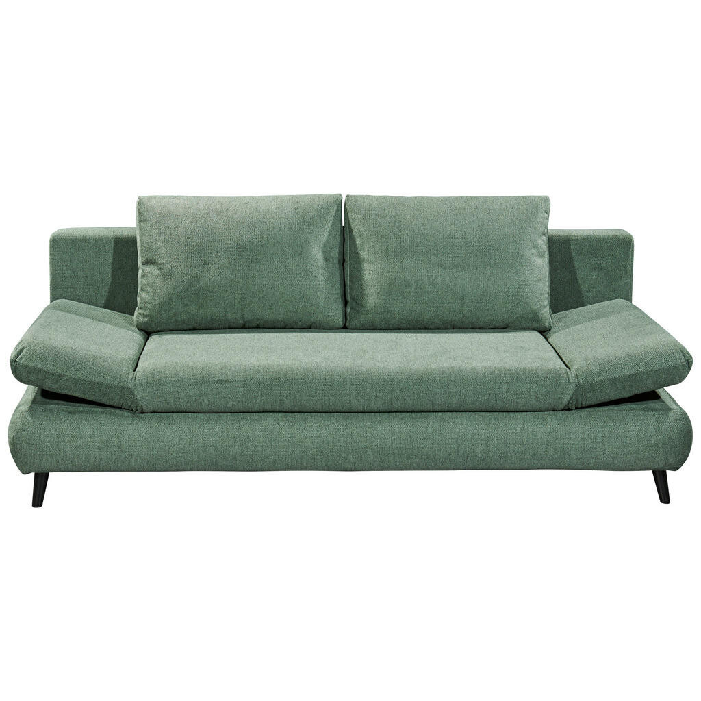 MID.YOU ROZKLADACIA POHOVKA, textil, kompozitné drevo, zelená