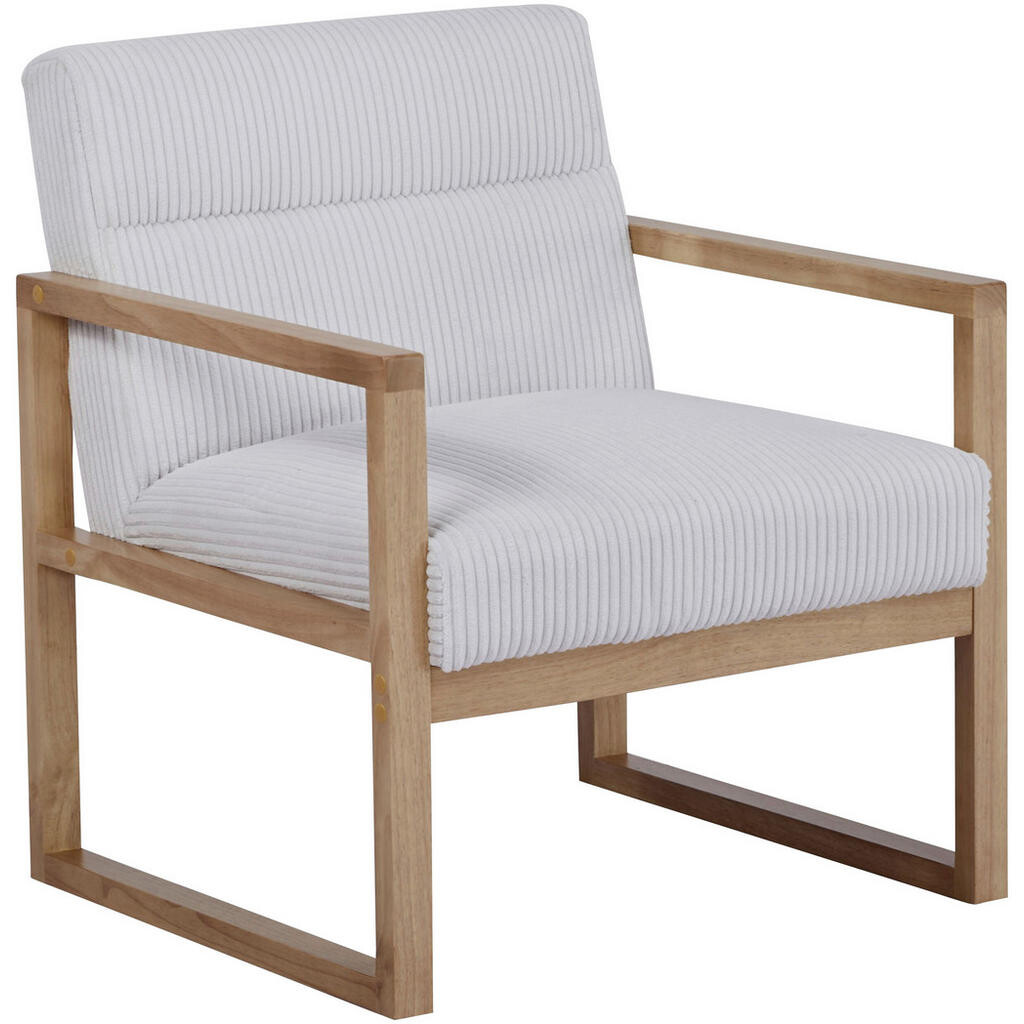 Ti'me KRESLO, drevo, textil, béžová