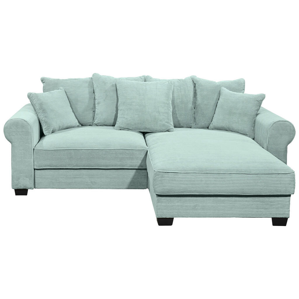 MID.YOU ROHOVÁ SEDACIA SÚPRAVA, textil, šalviovozelená