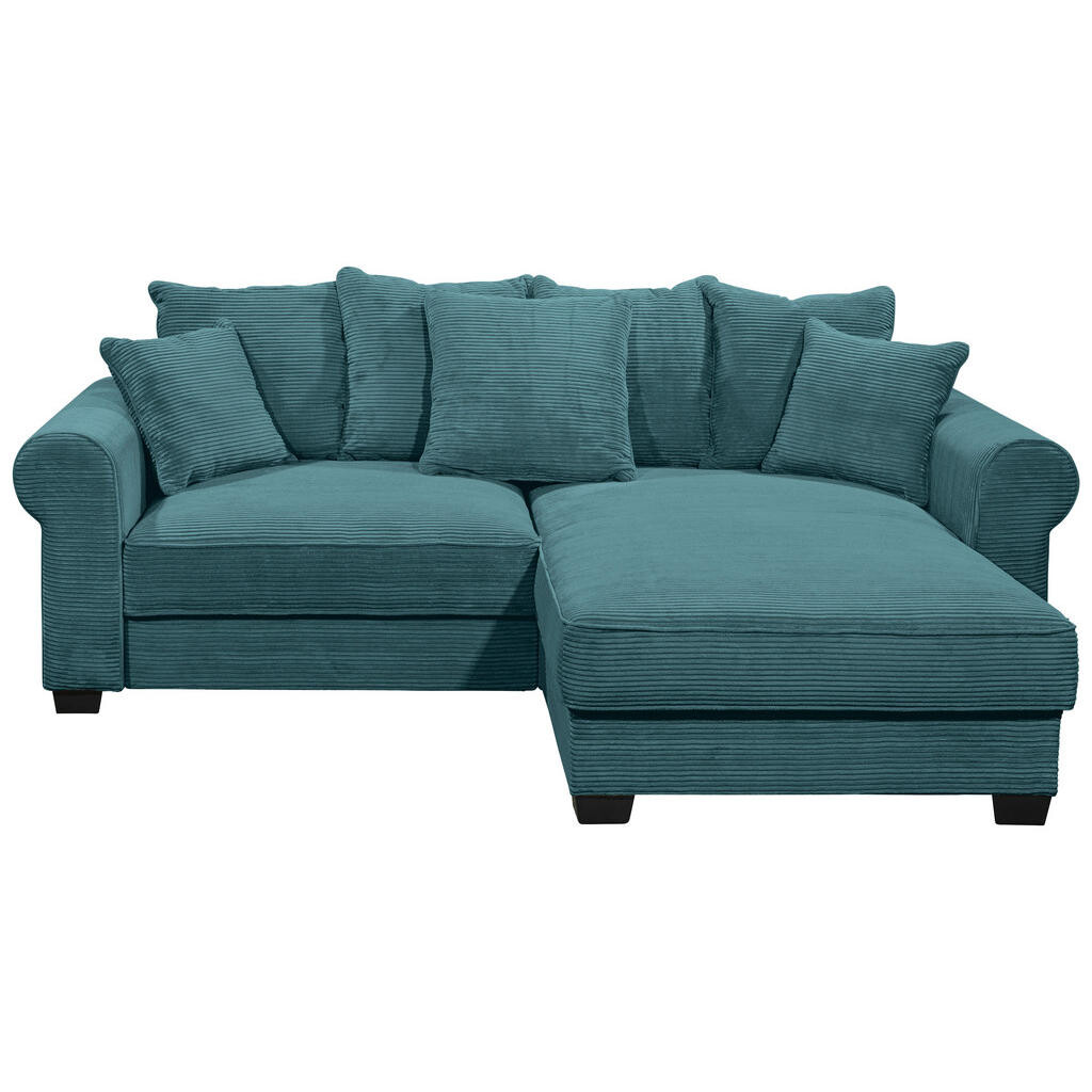 MID.YOU ROHOVÁ SEDACIA SÚPRAVA, textil, azúrovomodrá