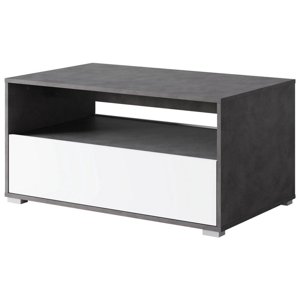 P & B KONFERENČNÝ STOLÍK, antracitová, biela, kompozitné drevo, 90/45/55 cm