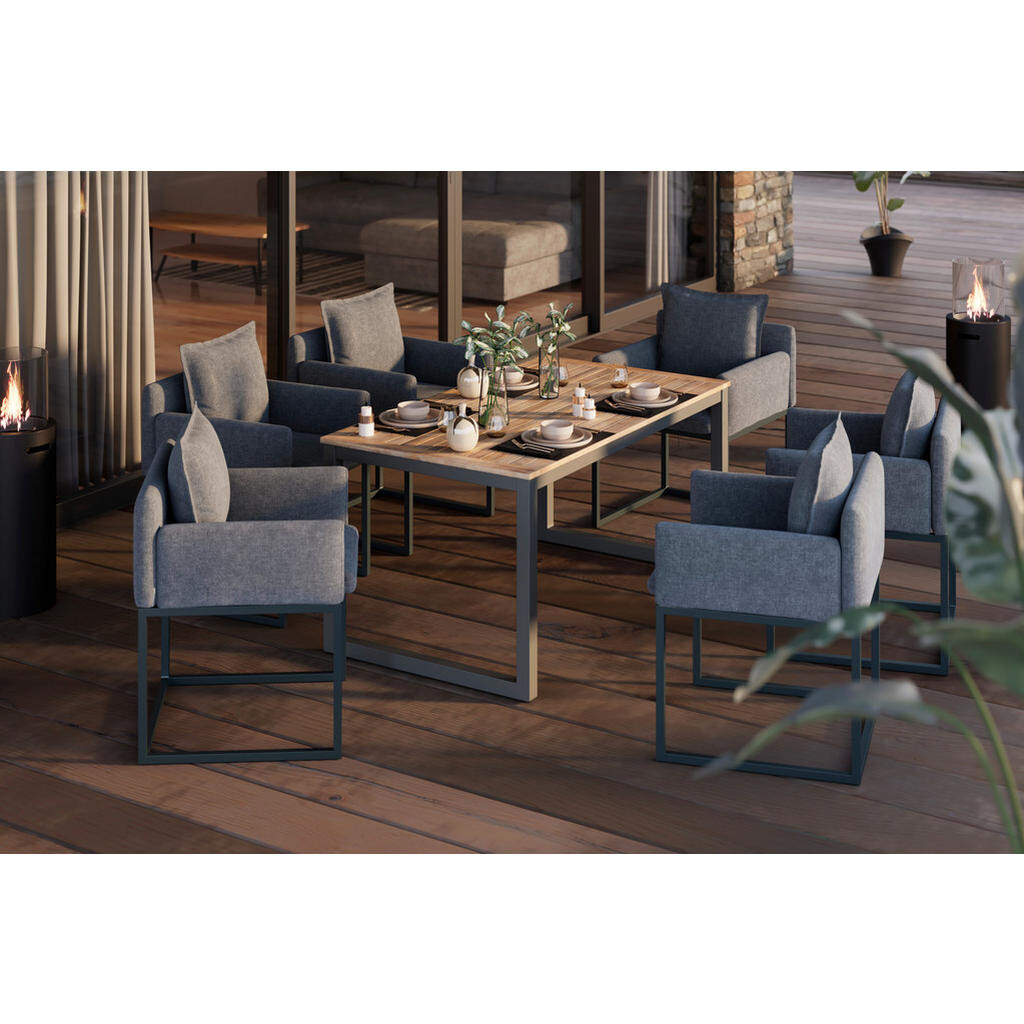 Beldano ZÁHRADNÉ KRESLO, kov, textil