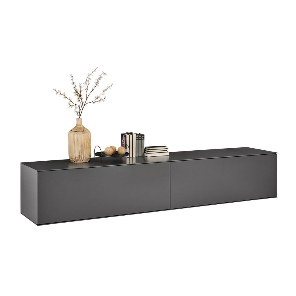 Dieter Knoll NÍZKA KOMODA, antracitová, 242/44/50 cm