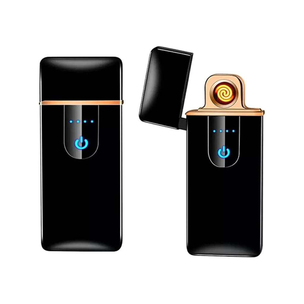 Plazmový zapaľovač s LED indikátorom batérie - čierny