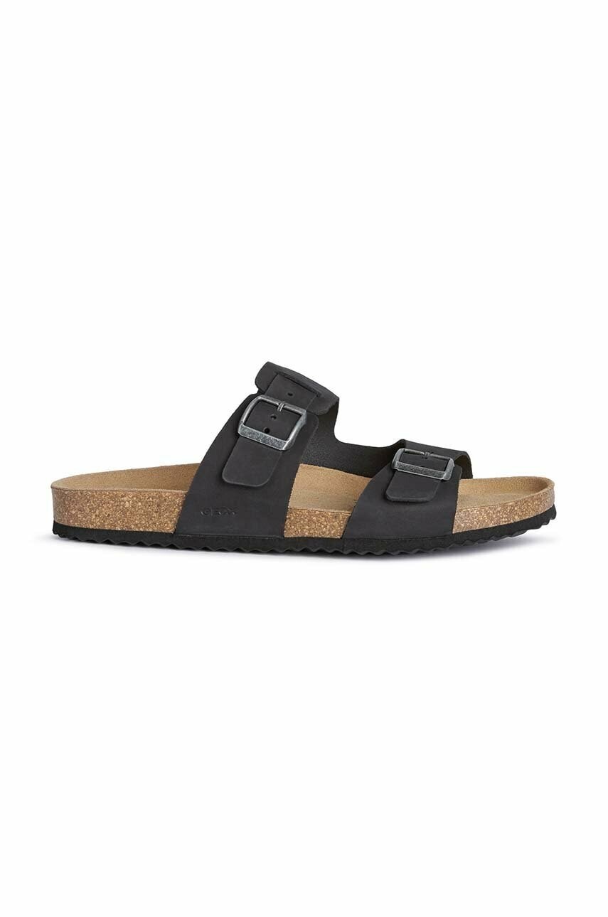 Semišové šľapky Geox U SANDAL GHITA B