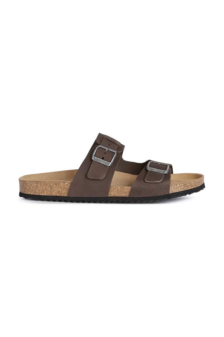 Nubukové šľapky Geox U SANDAL GHITA