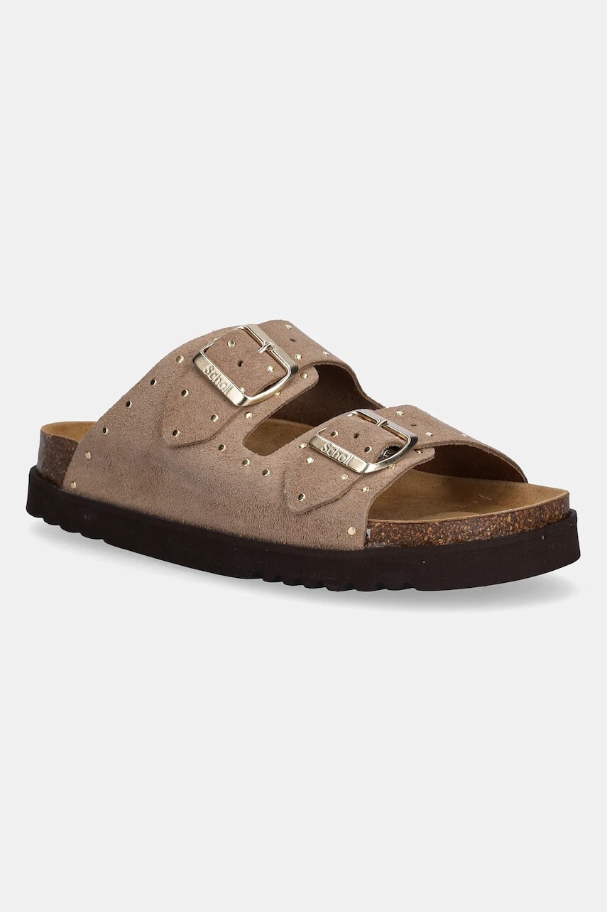 Semišové šľapky Scholl BEATRIZ