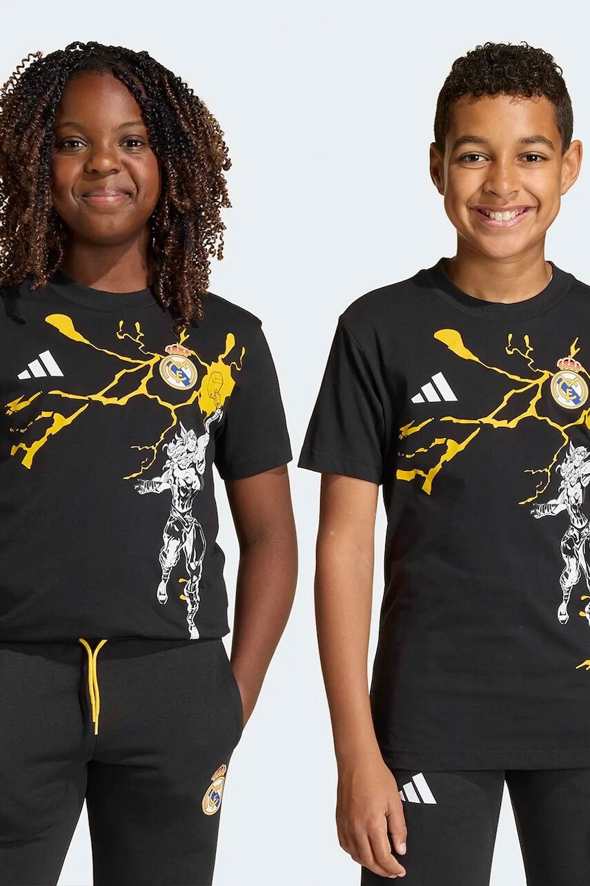 Detské bavlnené tričko adidas Performance REAL MARVEL