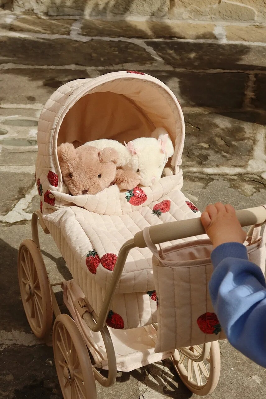 Kočík pre bábiky Konges Sløjd MINNIE TULLE DOLL PRAM