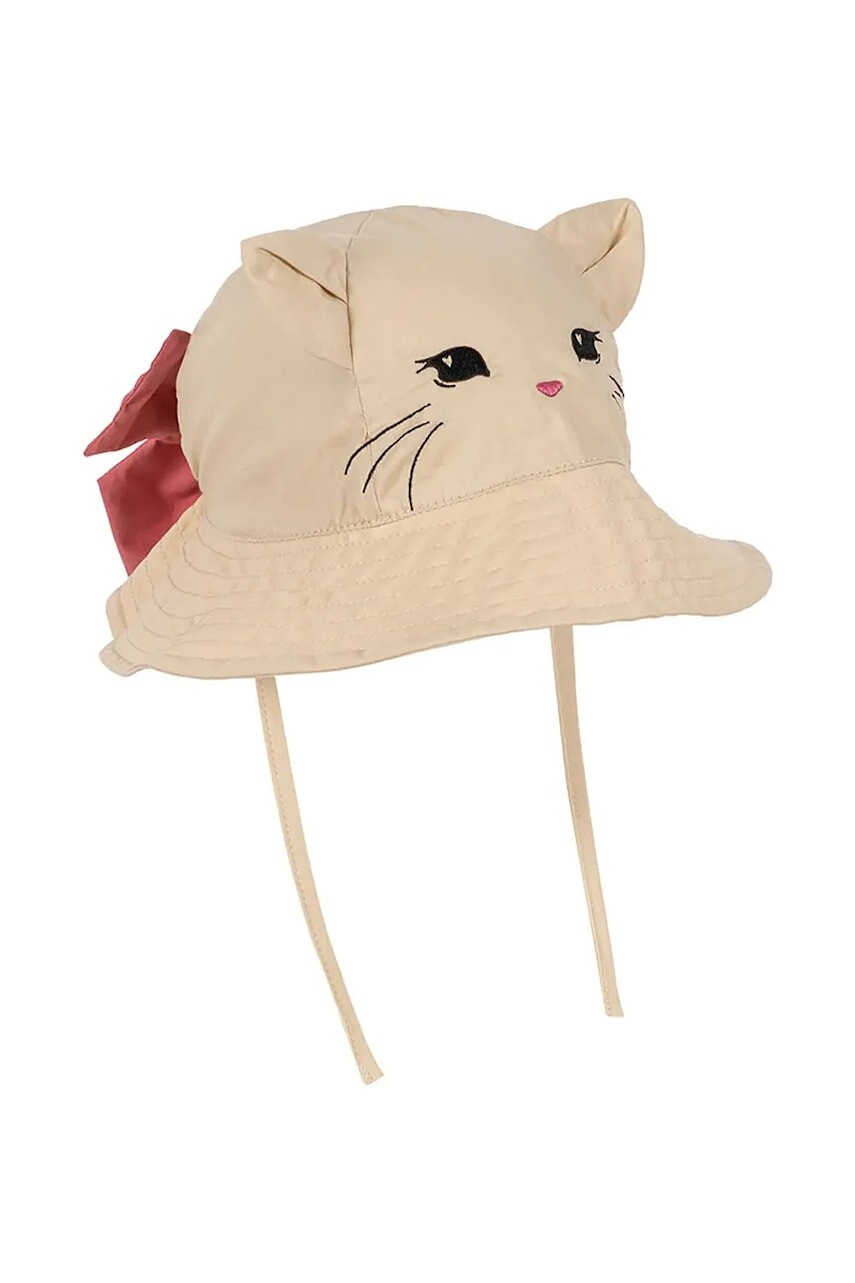 Detský bavlnený klobúk Konges Sløjd VERBENA BOW KITTY SUN HAT