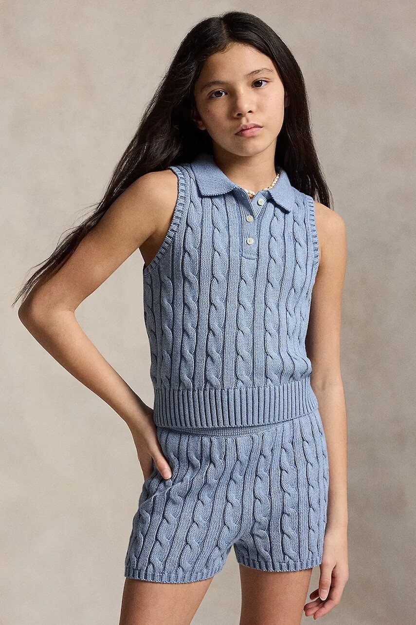 Detská bavlnená vesta Polo Ralph Lauren