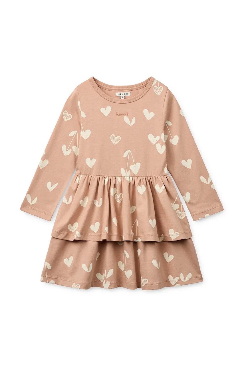 Dievčenské bavlnené šaty Liewood Mindy LS Dress