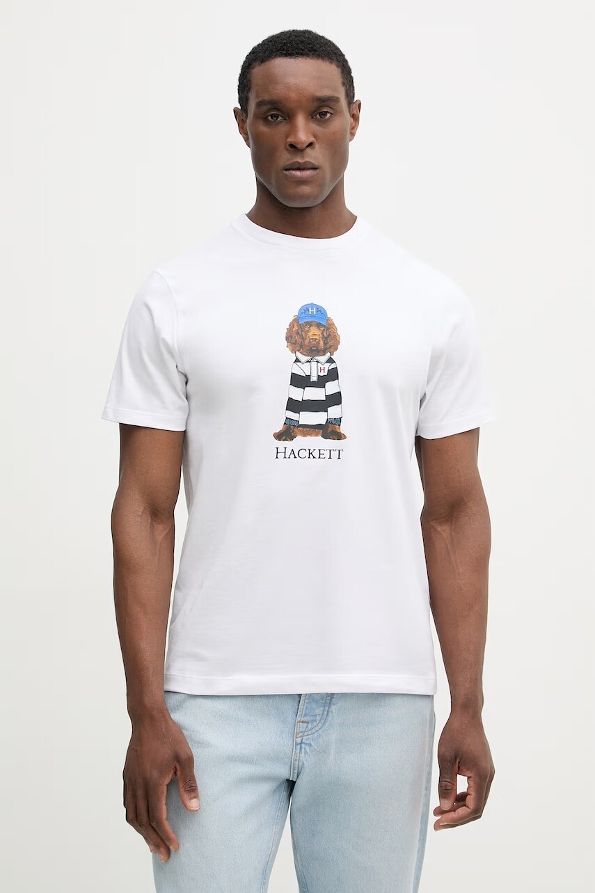 Bavlnené tričko Hackett London