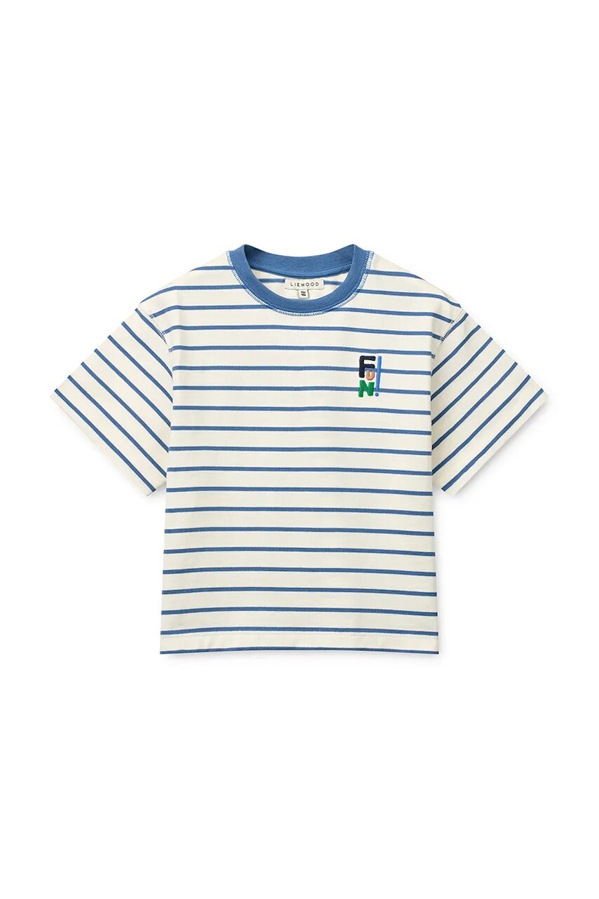 Detské bavlnené tričko Liewood Tyler Stripe SS T-shirt