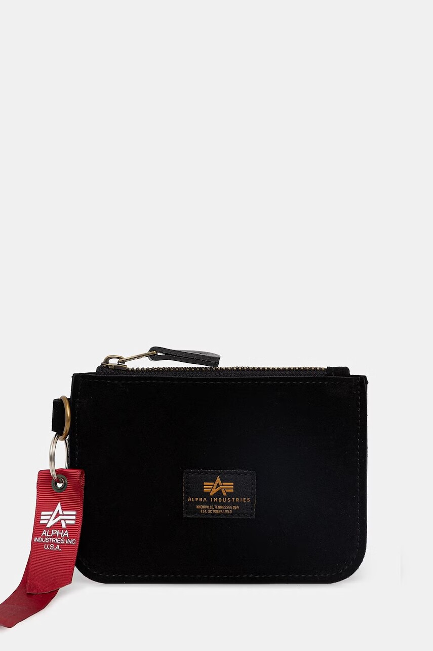 Kožená peňaženka Alpha Industries Leather Coin Wallet
