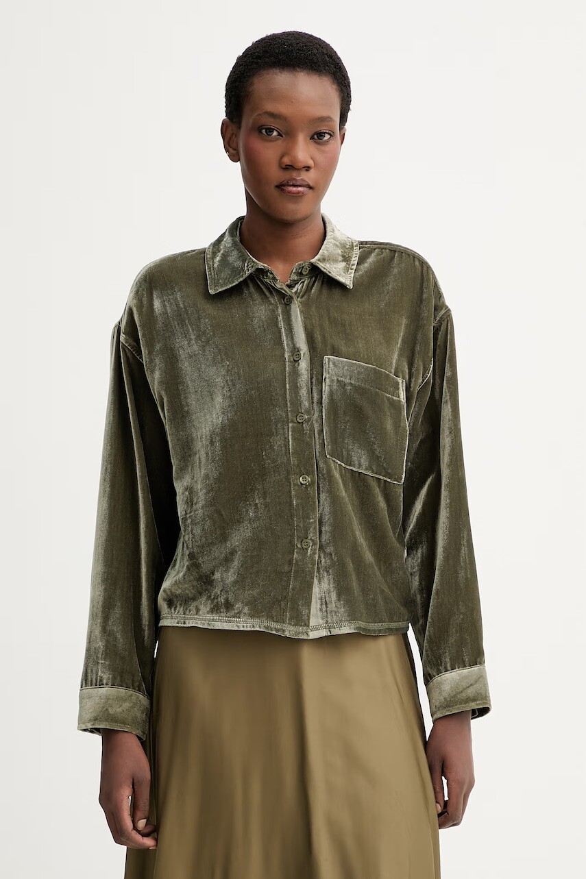 Zamatová košeľa American Vintage