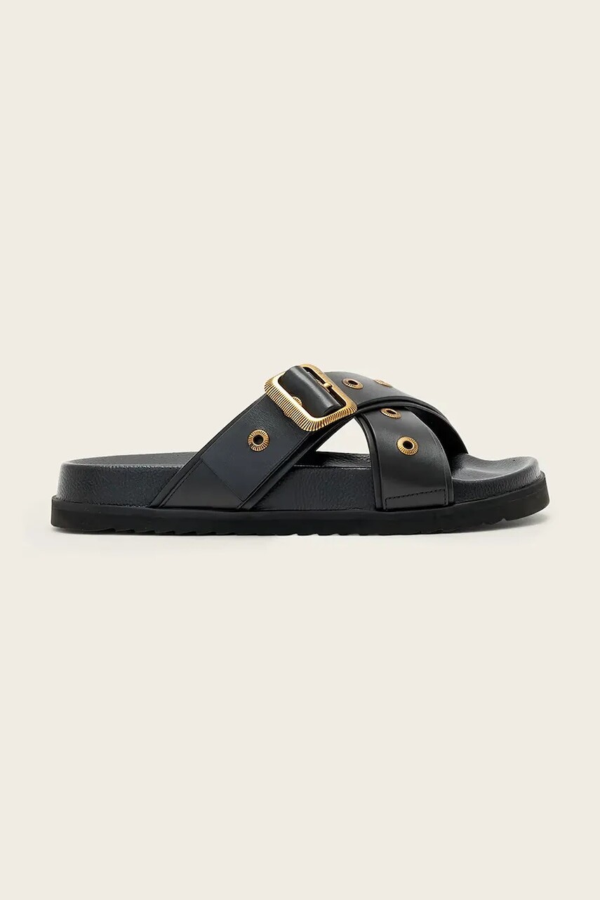 Kožené šľapky AllSaints Suki Western Sandal