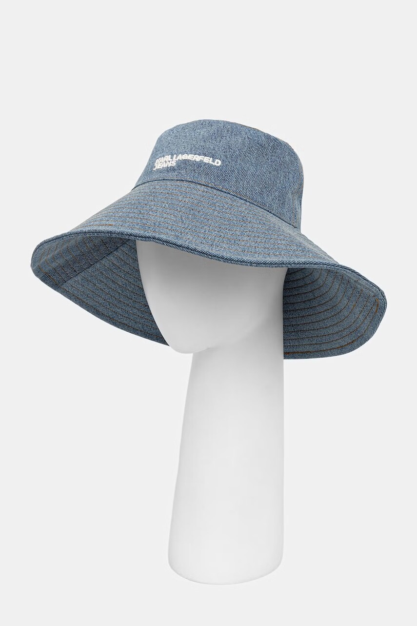 Džínsový klobúk Karl Lagerfeld Jeans