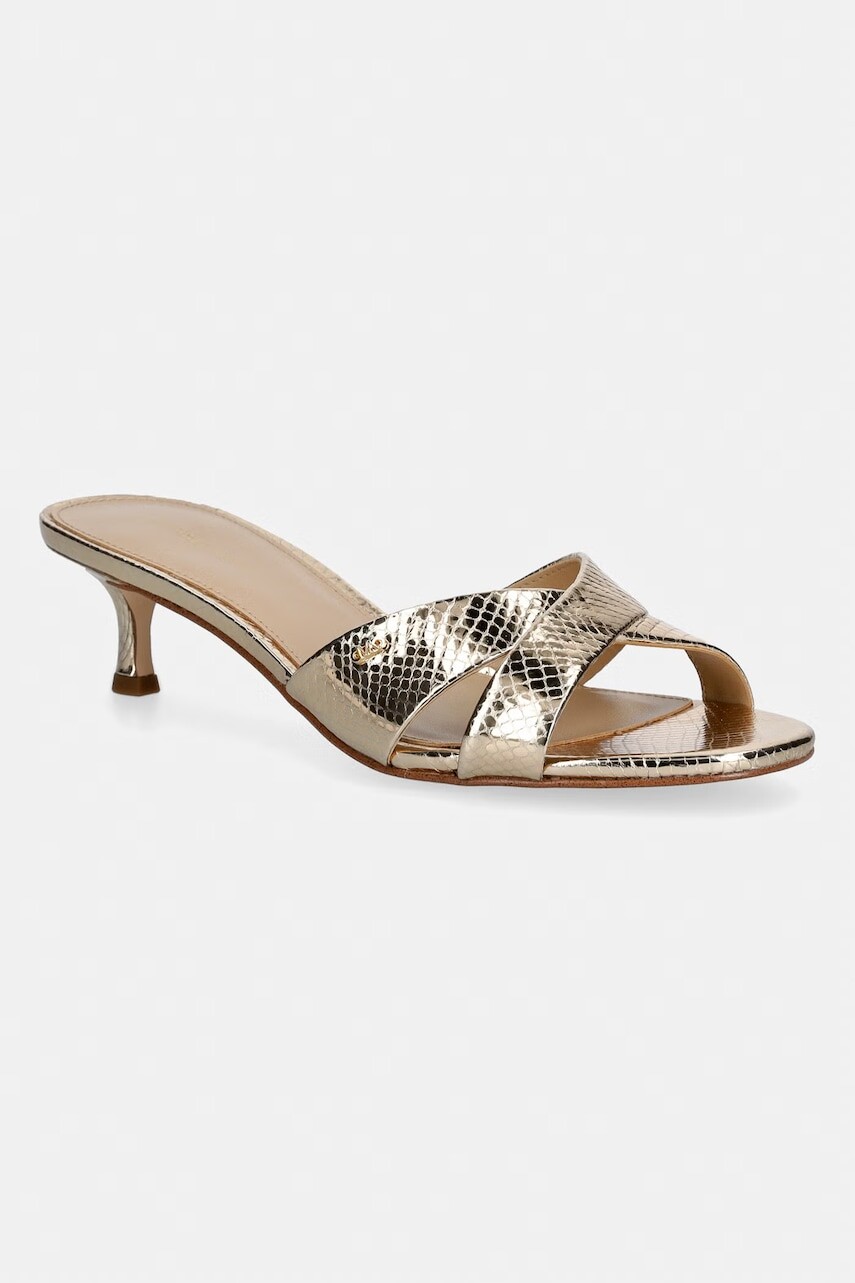 Kožené šľapky MICHAEL Michael Kors Cassidy Kitten Sandal