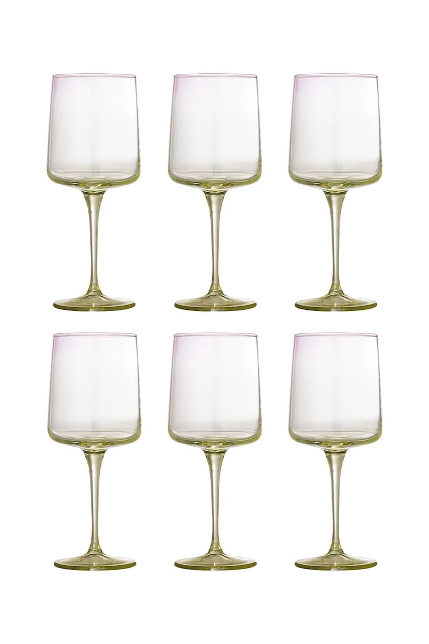 Sada pohárov na víno Bloomingville Luciana 430 ml 6-pak