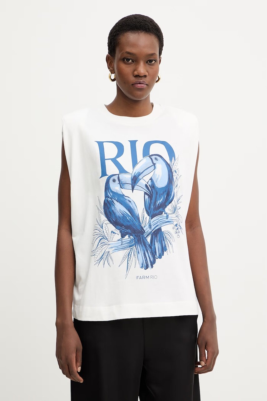 Bavlnený top Farm Rio