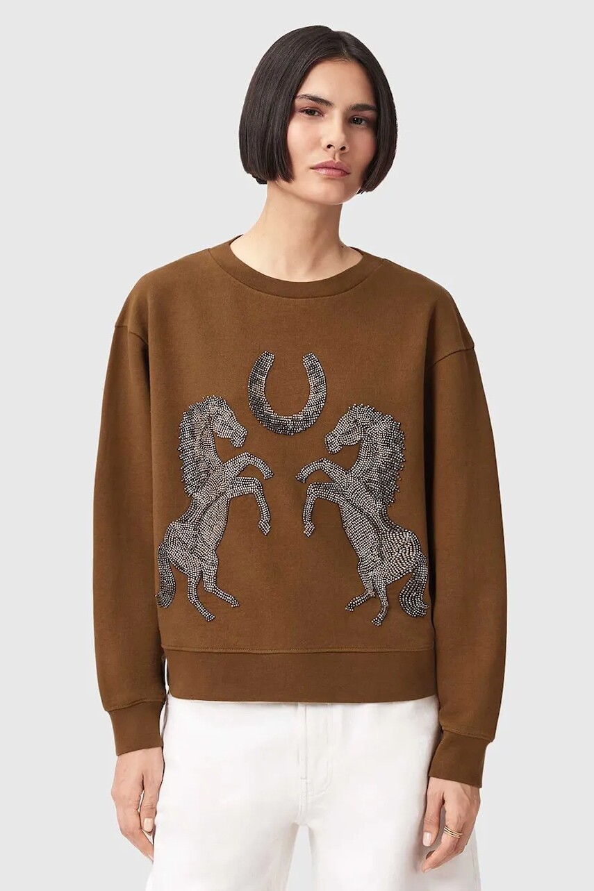 Bavlnená mikina AllSaints LUCK