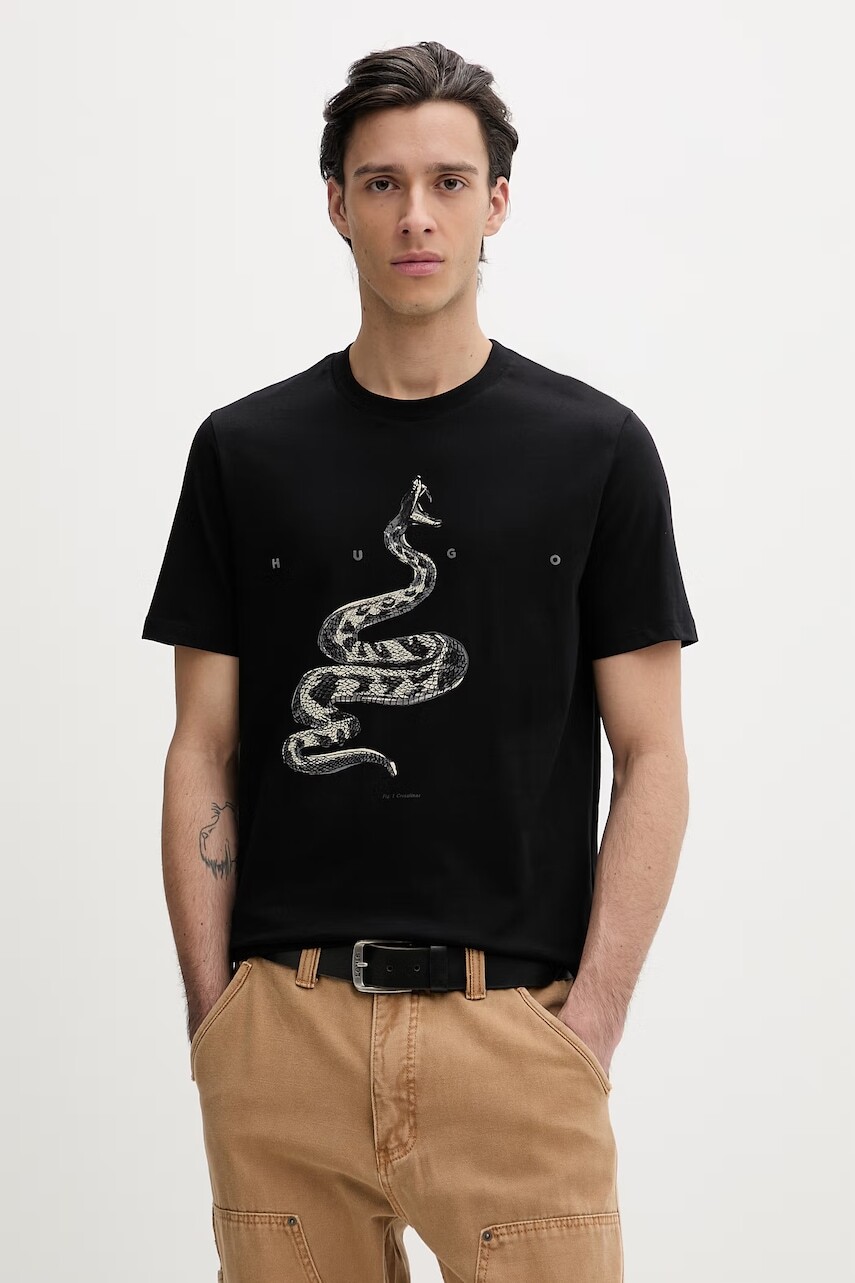 Bavlnené tričko HUGO Discorb