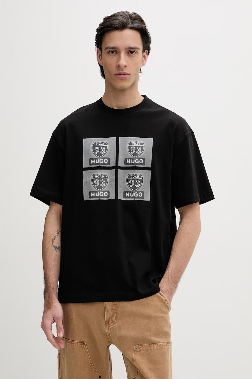 Bavlnené tričko HUGO Draxon