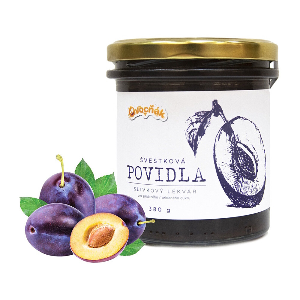OVOCŇÁK Slivkový lekvár slivkový nesladený 380 g