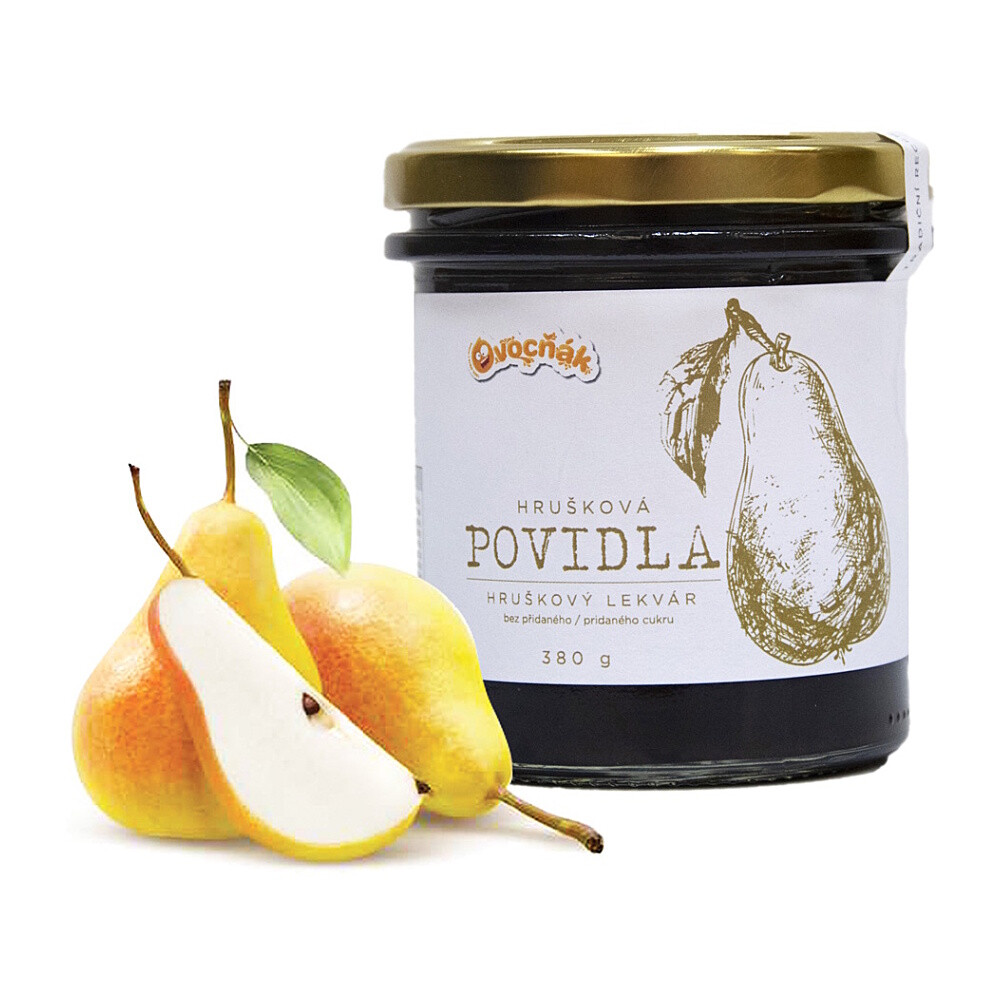 OVOCŇÁK Slivkový lekvár hruškový nesladený 380 g