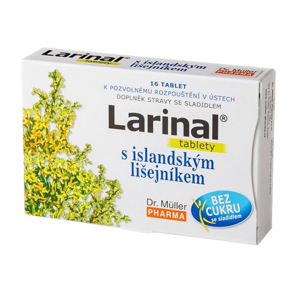 DR. MÜLLER Larinal s islandským lišajníkom 16 tabliet