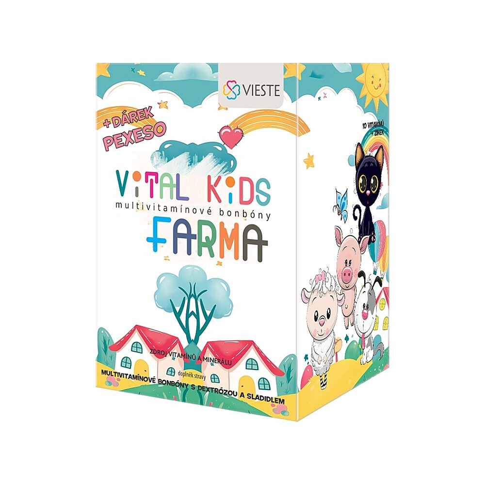 VIESTE Vital kids farma + pexeso 12 x 12 pastiliek