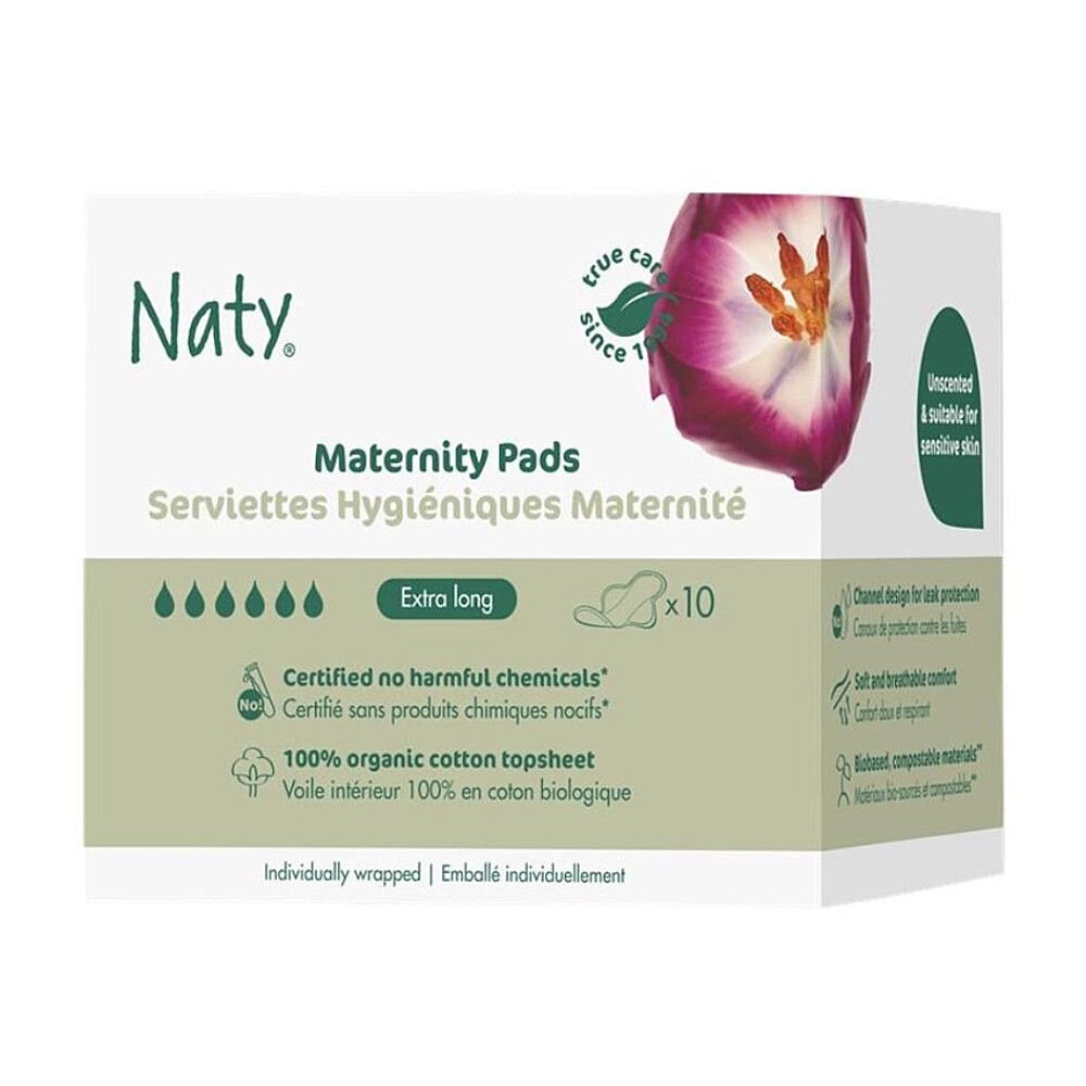 NATY Dámske materské vložky po pôrode 10 kusov